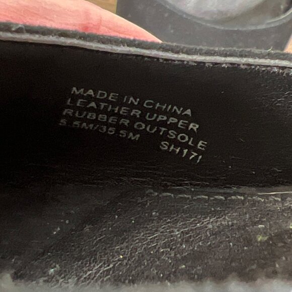 MICHAEL MICHAEL KORS Paloma Metallic Heel Suede Sandals Black Sz 5.5 EUC - Picture 9 of 9